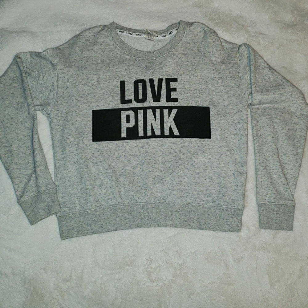 Pink  crew neck sweatshirt